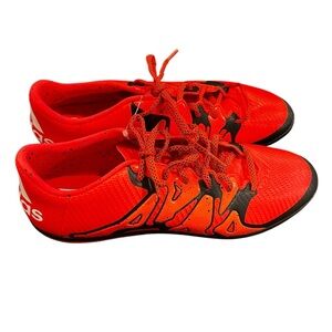 Adidas x 15.3 Indoor Soccer Shoes Boots Mens 10 Orange Black Astro Turf new